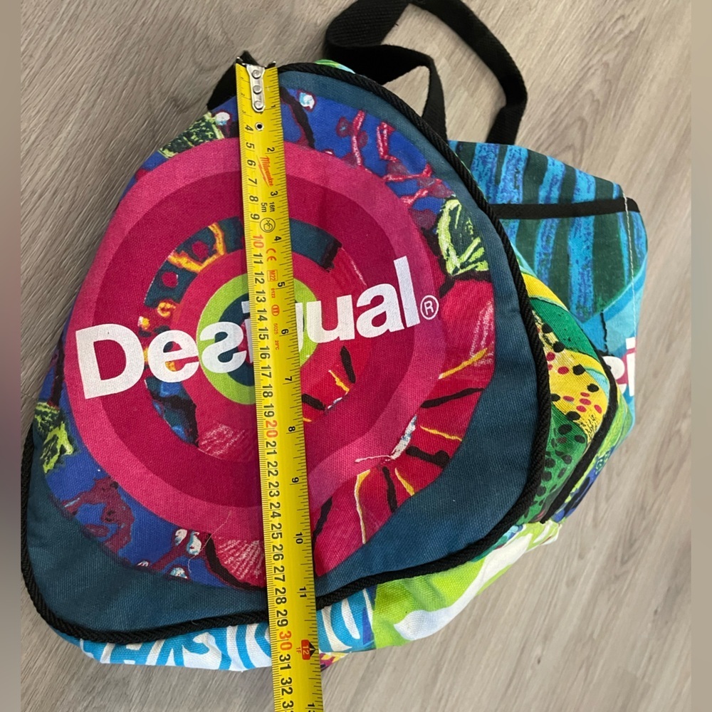 DESIGUAL Colorful Designer Travel Duffle Bag. - Picture 10 of 11